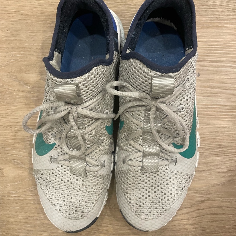 Nike Gray and Green Free Metcon